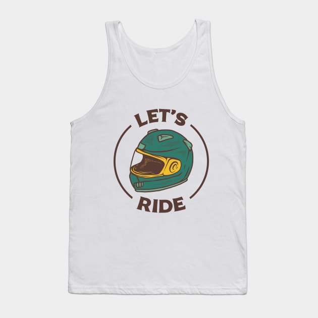 Let's Ride Tank Top by Vintage Division